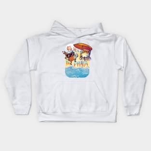 Os reis da praia Kids Hoodie